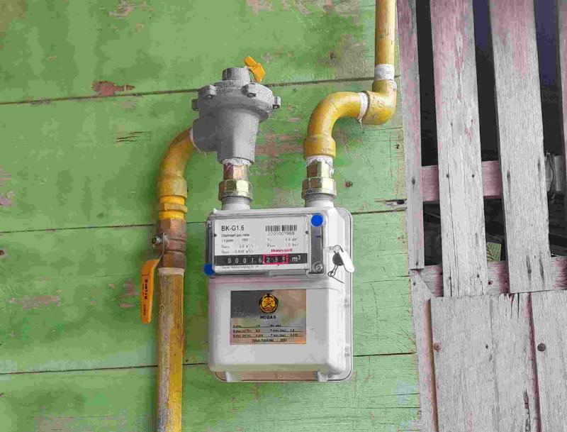 Amper Jaringan Gas Rumah Tangga di Kelurahan Sriwijaya Kabupaten Tanjung Jabung Barat