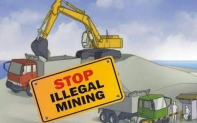 Foto ilustrasi Ilegal Mining/petambangan liar