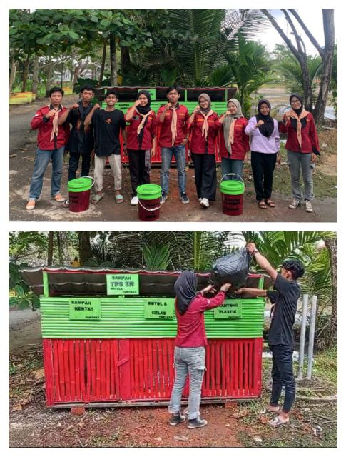 Foto : Pembuatan Tempat TPS 3R Oleh Mapala Pamsaka di Hari Peduli Sampah Nasional