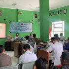 Suasana Rapat Koordinasi Penyerapan Gabah/Beras Tahun 2026 di Kabupaten Tanjung Jabung Timur yang berlangsung di Kecamatan Geragai.
