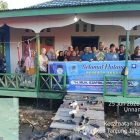 Foto Sjafril Simamora DPRD Tanjab Barat bersama masyarakat saat kegiatan Reses III DPRD Tanjab Barat di Parit V Darat, Kelurahan Tungkal II.